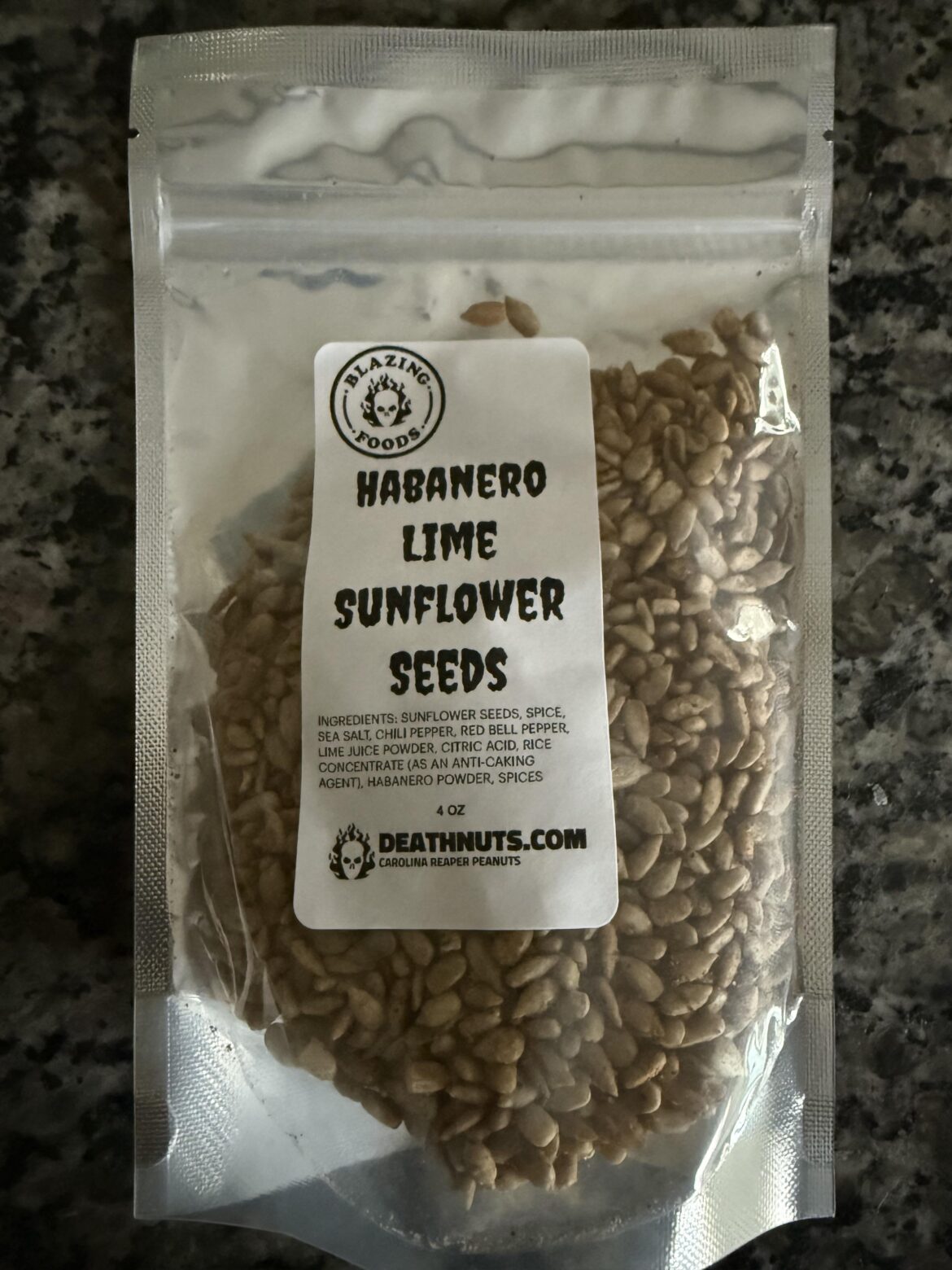 Habanero lime sunflower seeds