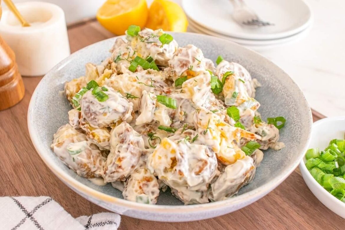 Crispy Smashed Potato Salad