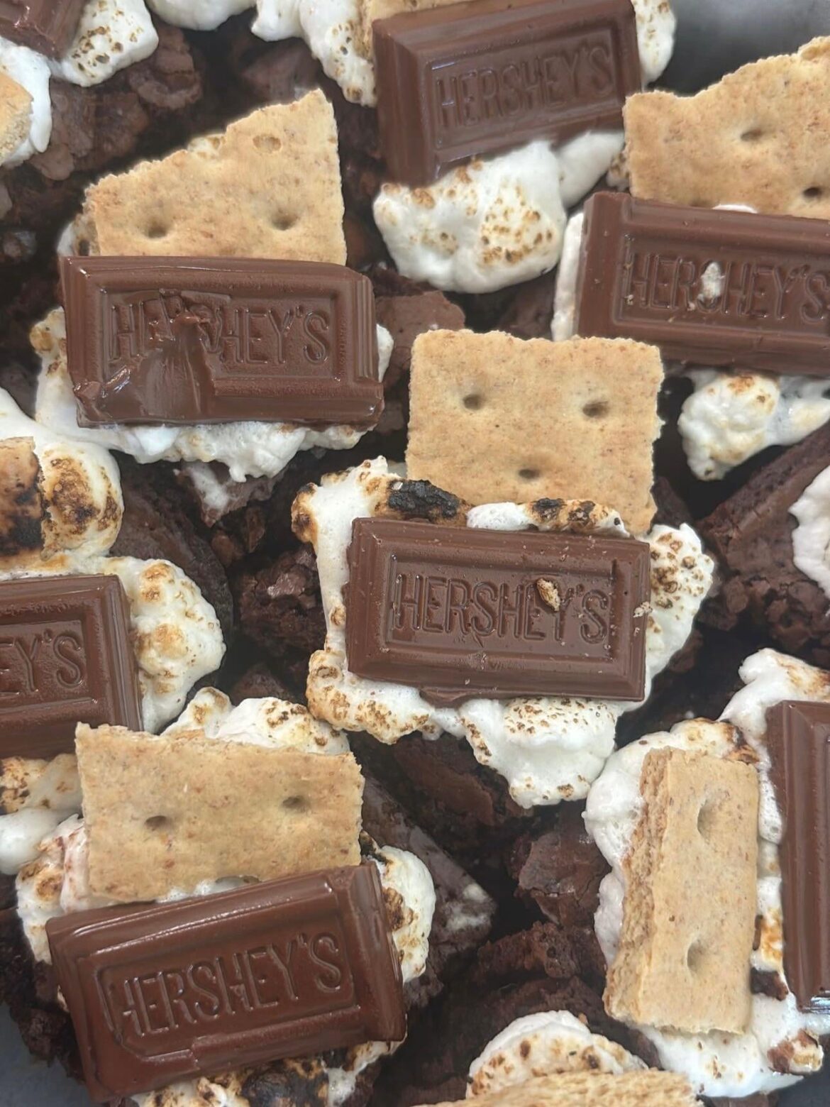 I made s’mores brownies