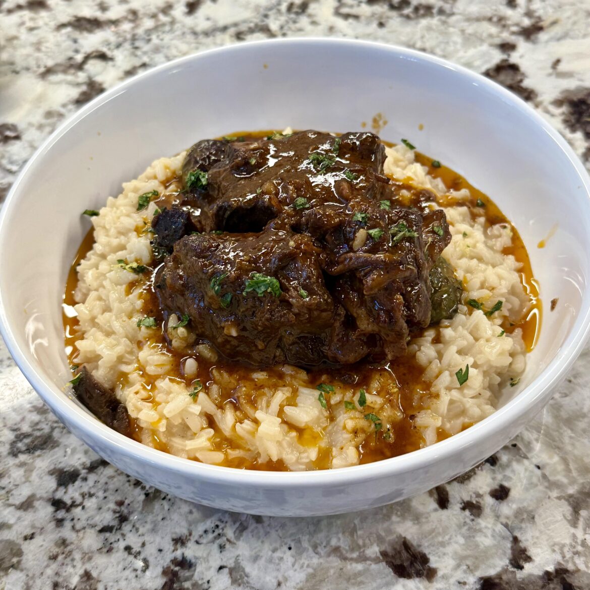 Seeing tons of risotto on here today so here’s mine. Braised short rib risotto always hits the spot