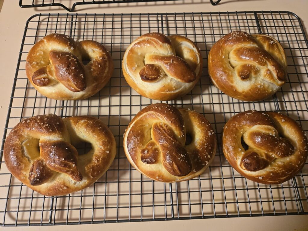 First time making soft pretzels