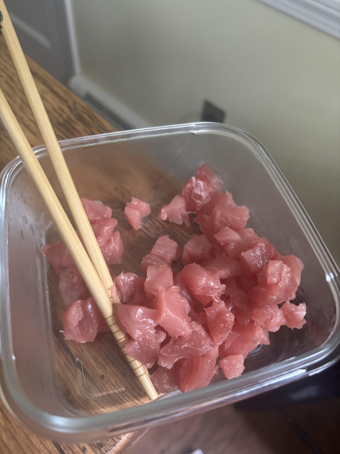 Caught a bluefin yesterday. Too lazy to do anything but eat it like this today!