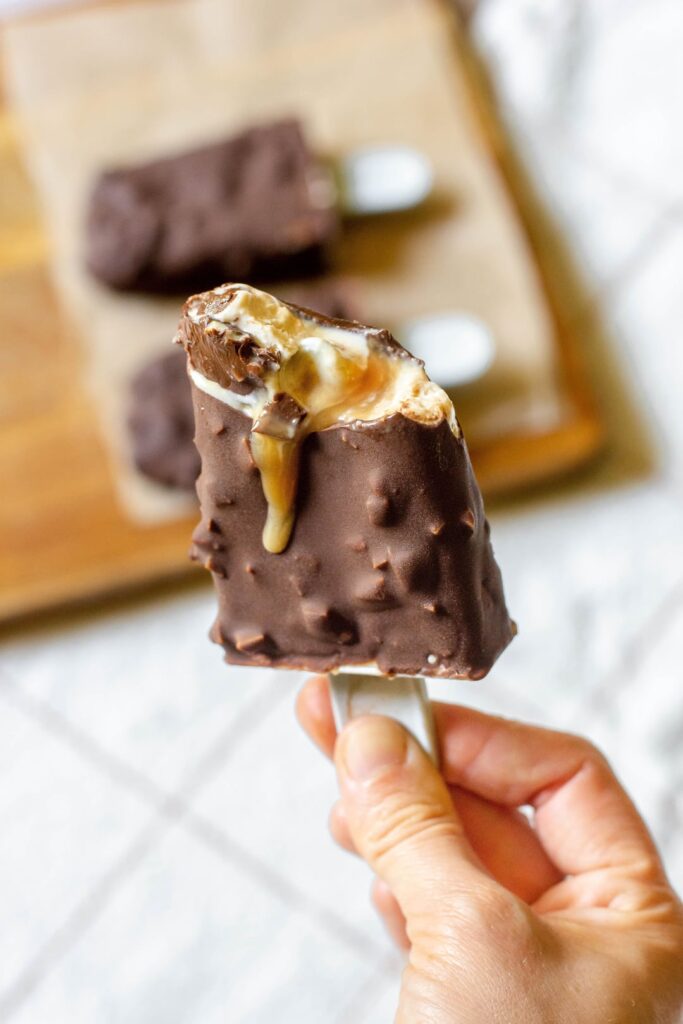Easy vegan magnums with few ingredients 🥹🍦