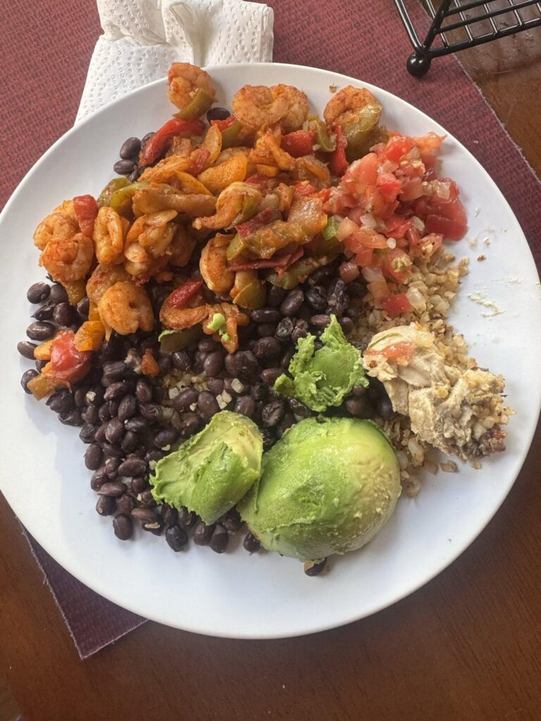 “Shrimp Fajitas” - 386 calories / 30g protein