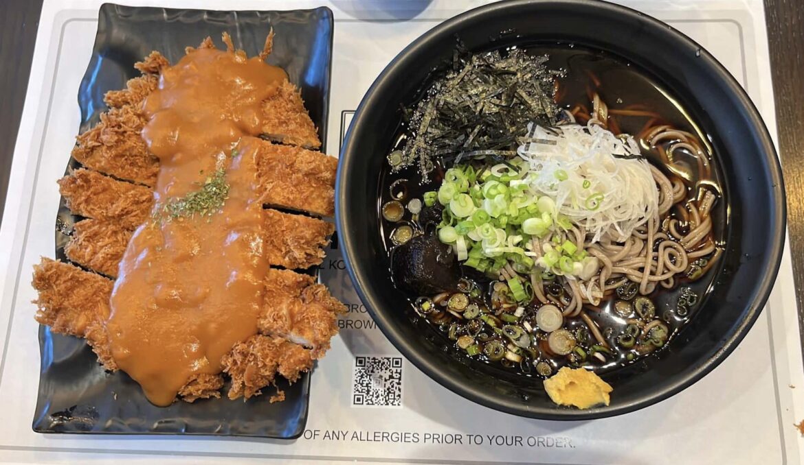 was craving cold soba and katsu today <3