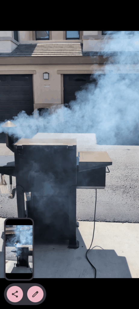 Normal amount of smoke?