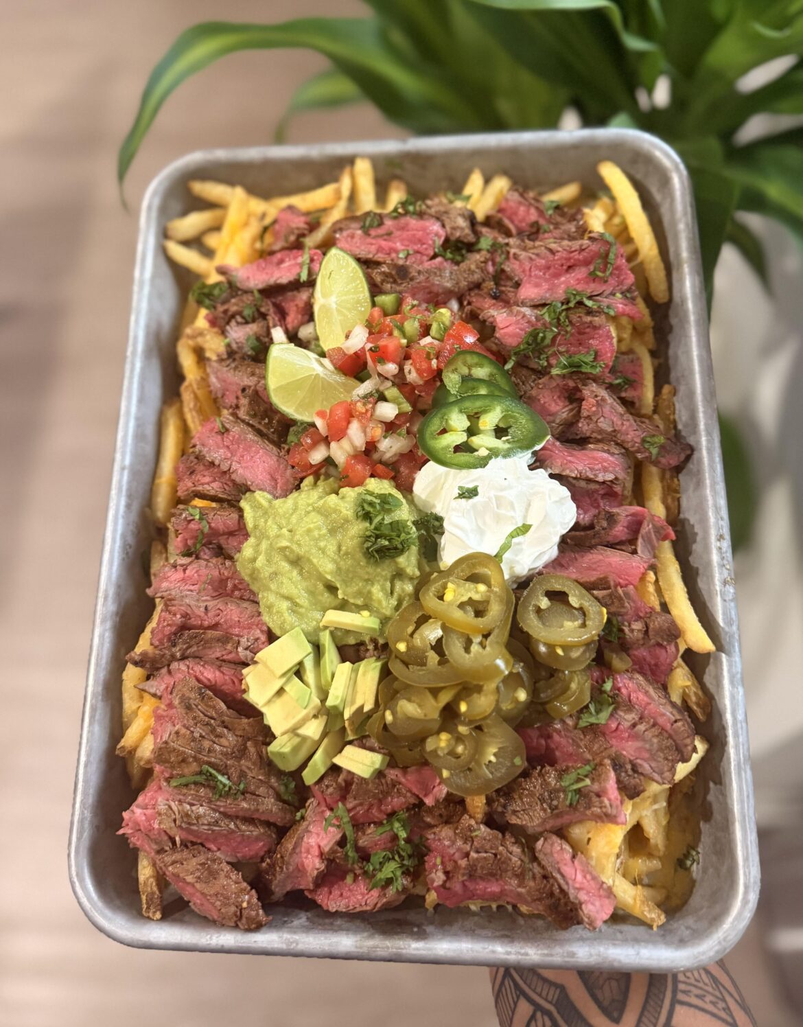 Loaded carne asada fries!