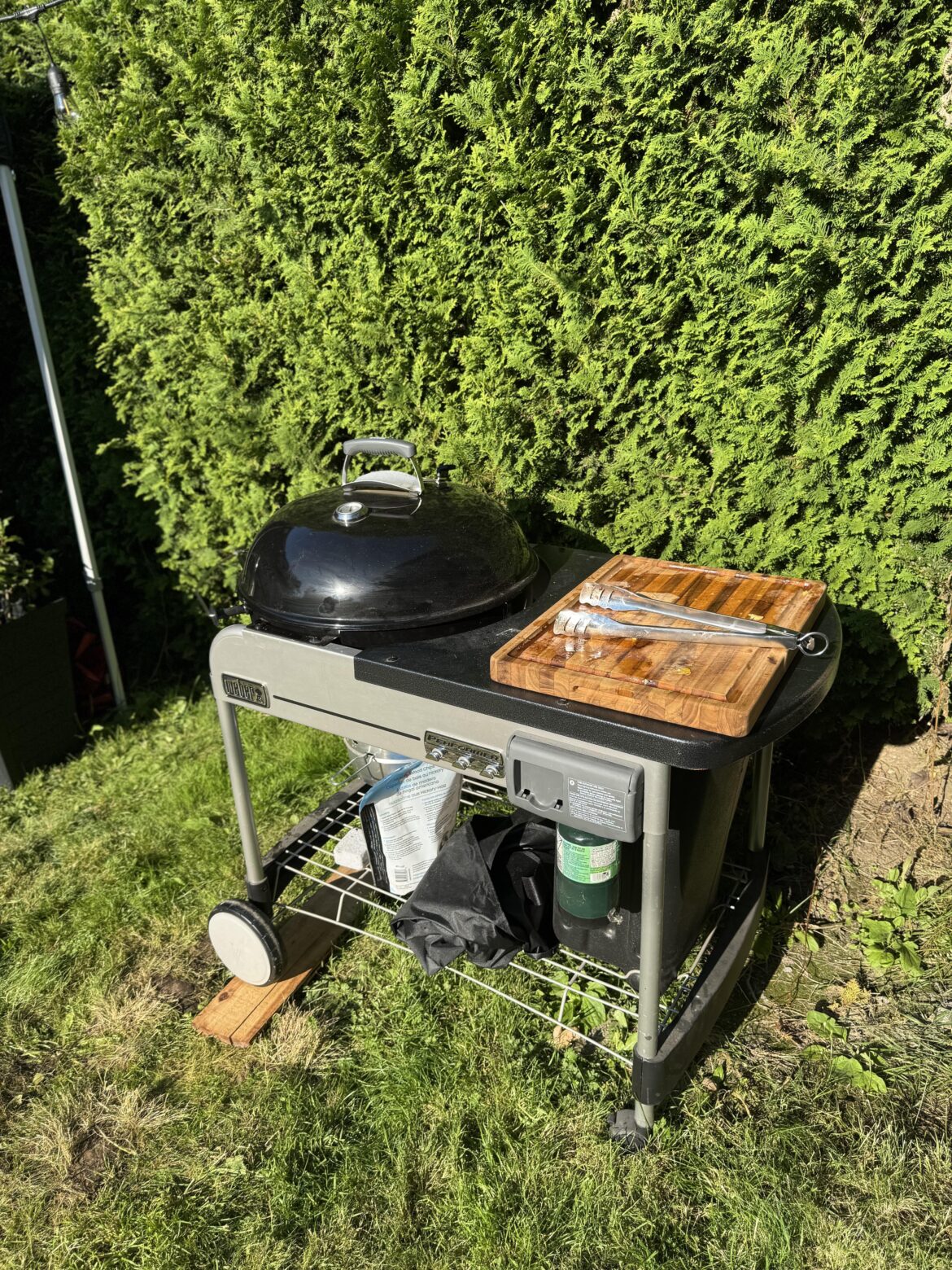 Went into home depot for garden supplies, $185 later I walked out with my first charcoal grill. Went into home depot for garden supplies, $185 later I walked out with my first charcoal grill.