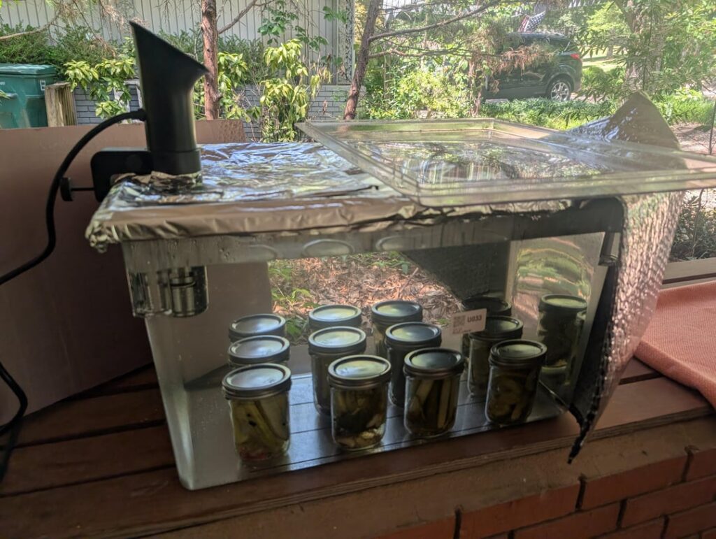 Dill pickles via pasteurization anova pro