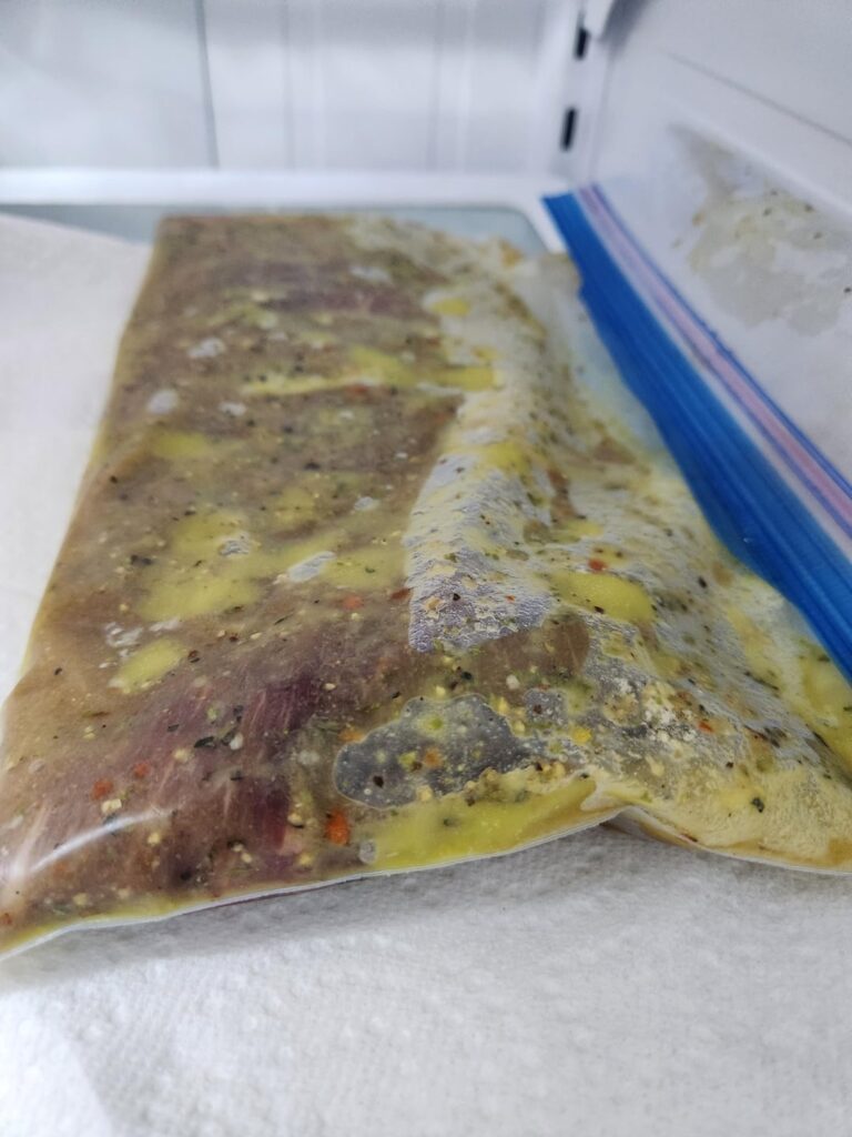 Is it ok to leave skirt steak in marinade overnight?