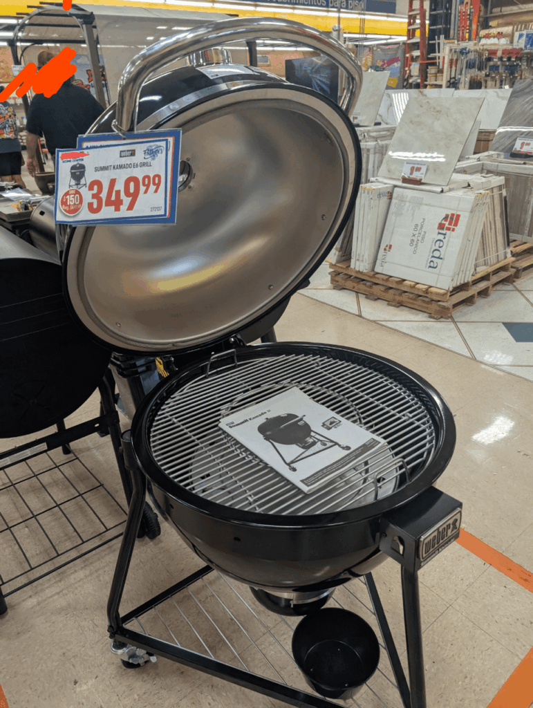 Kamado E6 at a local home improvement shop