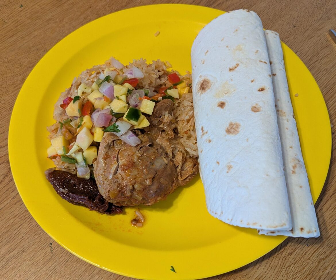 Chipotle in adobo chicken with rice