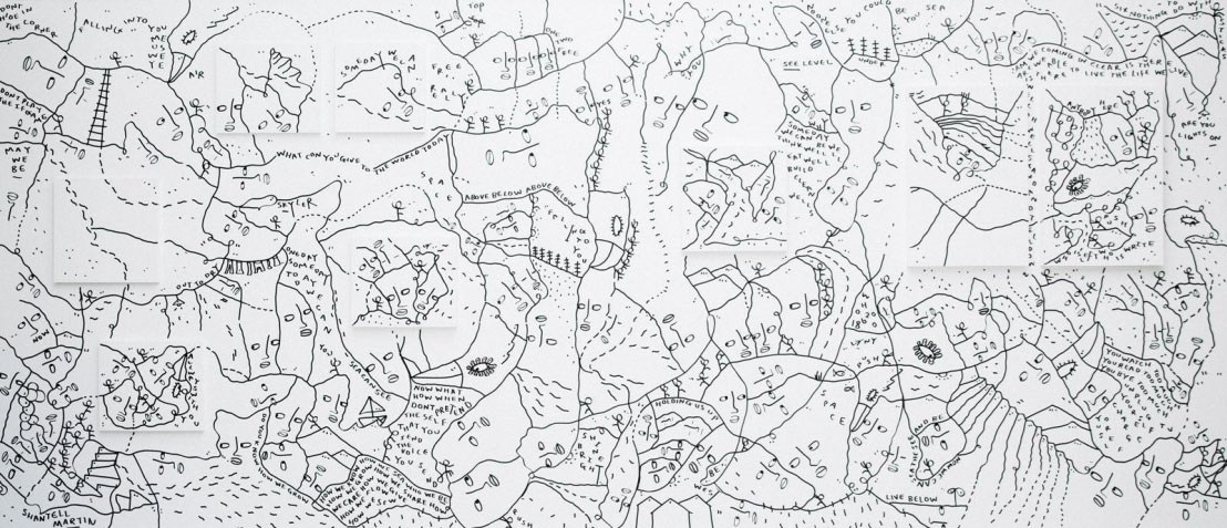 Artwork by Shantell Martin allegedly copied by a wine company for its Malbec bottles.