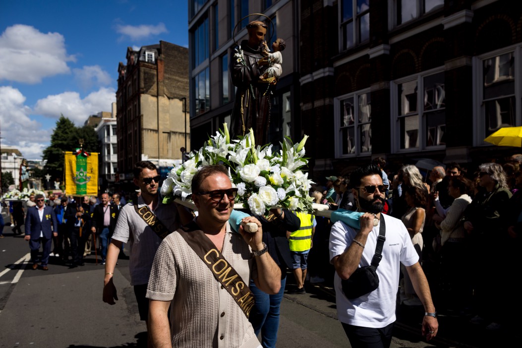 Procession in honor of Our Lady of Mount Carmel.