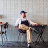 Drew Dawson at his new cafe, The Cool Room.
