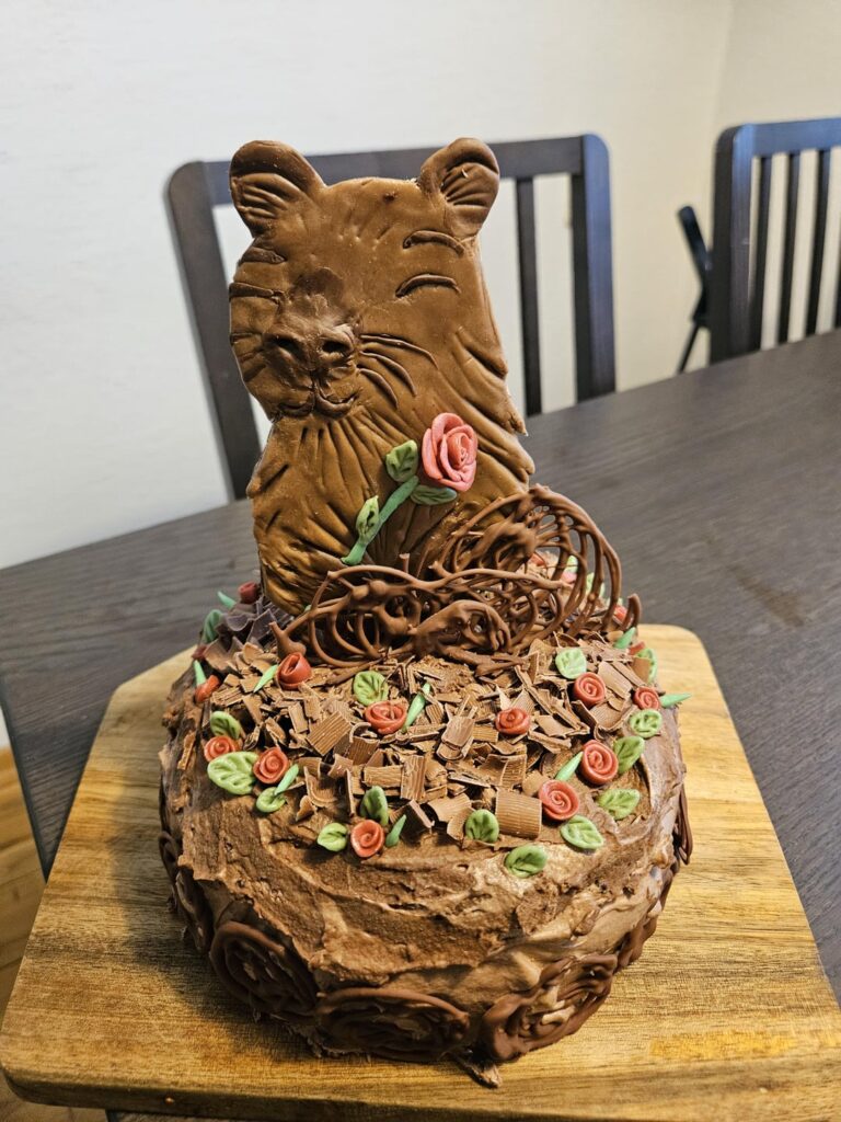 My wife made these birthday cakes for me and my dad