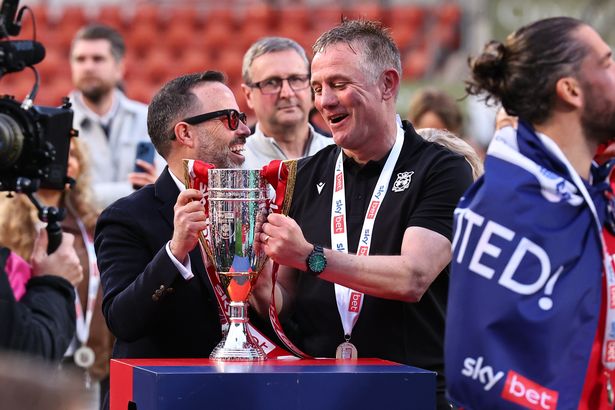 Wrexham CEO Michael Williamson and manager Phil Parkinson