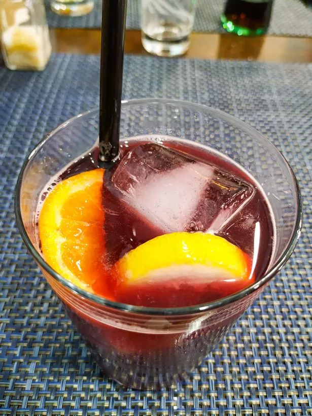 Spanish summer drink made of red wine and lemon