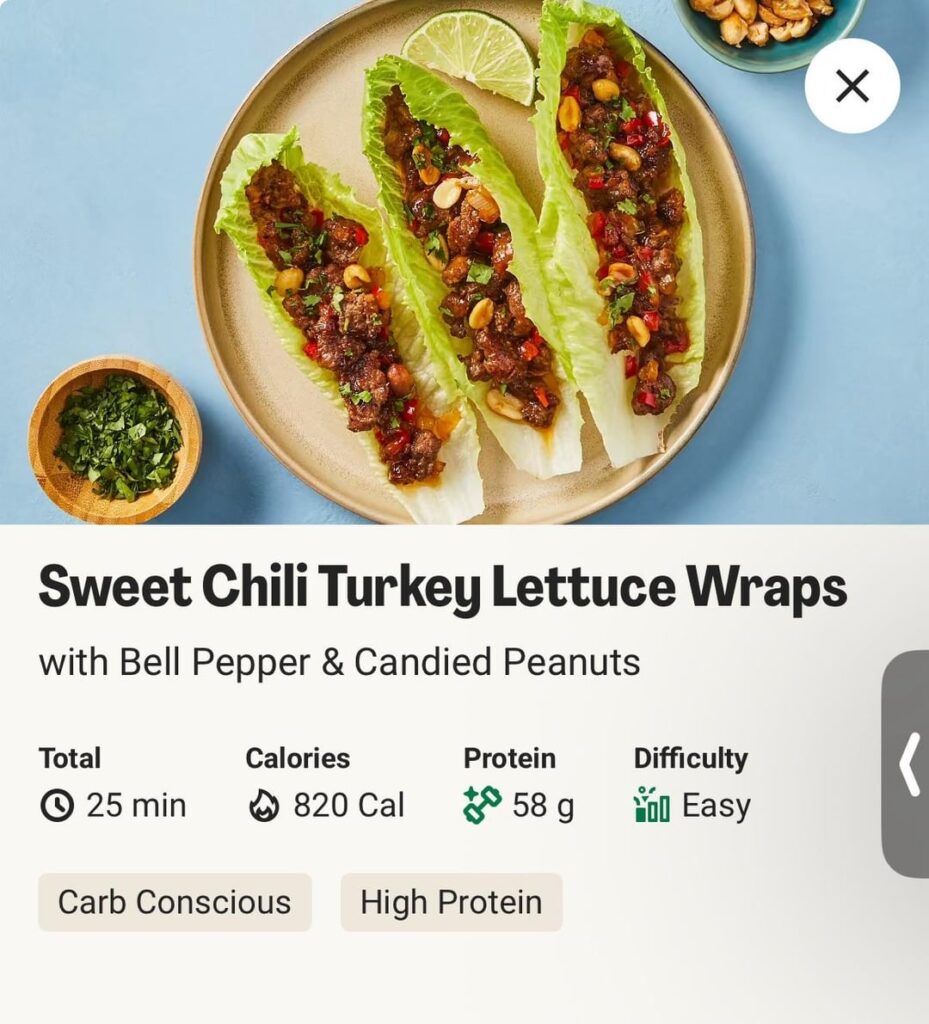 The Sweet Chili Turkey Lettuce Wraps are SO GOOD! 10/10 The Sweet Chili Turkey Lettuce Wraps are SO GOOD! 10/10