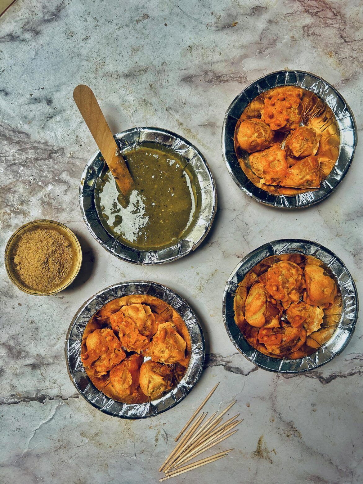 Potatoes snack from the streets of India