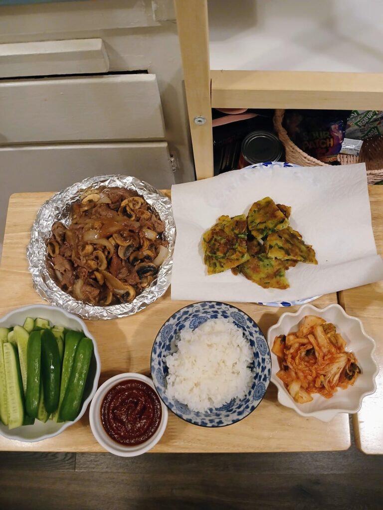 Wife was craving korean food last night.