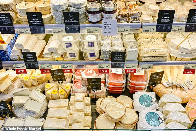 Speaking to FEMAIL, the cheese expert revealed the ultimate guide to the UK's top cheeses (pictured) that could replace their French and Italian counterparts