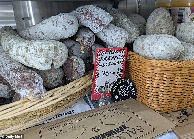 The specialty Killarney Heights grocery store stocks gourmet French saucisson