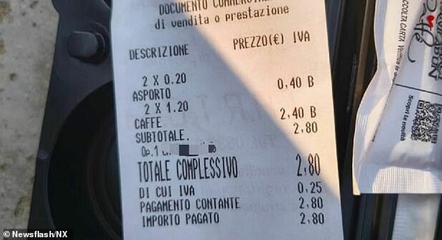 She said other venues in northern Italy had gone as far as to charge for water used to top up a mug of coffee