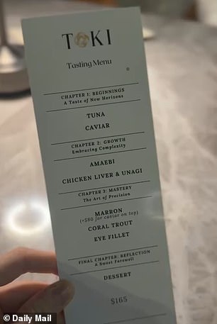 Yes, there's an à la carte menu, but the real magic lies in the eight-course tasting menu (from $165pp)