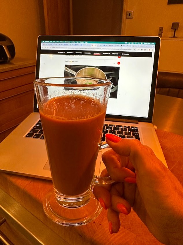 Ellen says she was not a big fan of Radhi's Masala Chai but says she is unsure whether it is the recipe as this is her first time trying the beverage