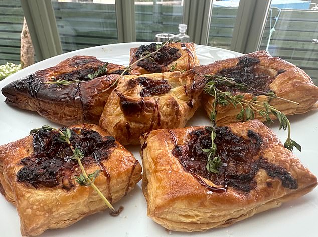Ellen says after a drizzle of balsamic glaze on top, some fresh thyme and sea salt 'they are actually quite cute'