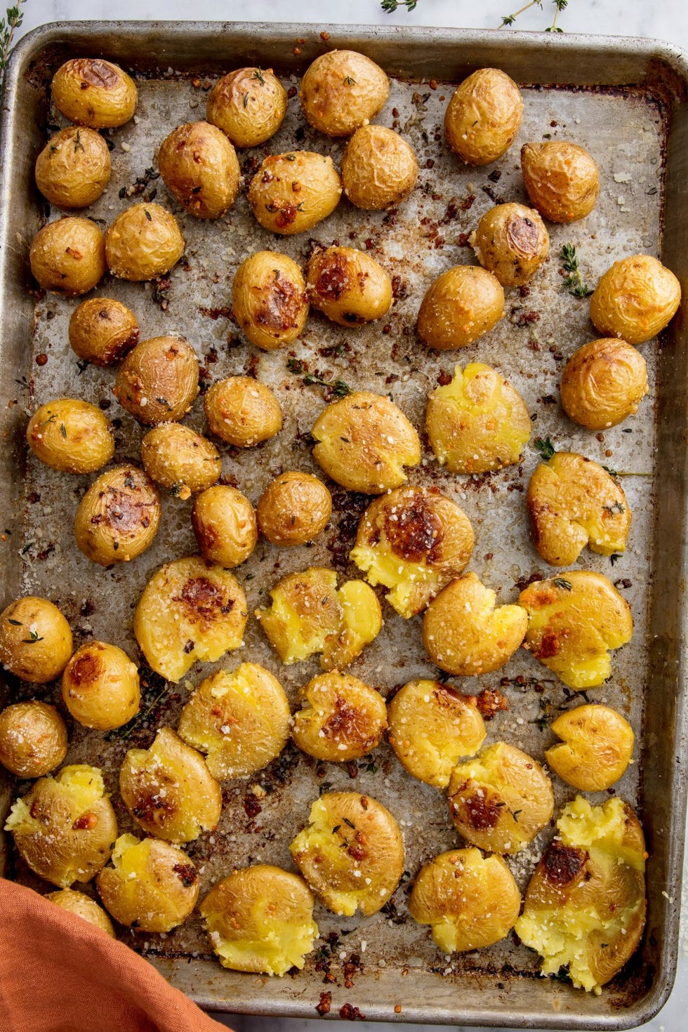 garlic smashed potatoes delishcom
