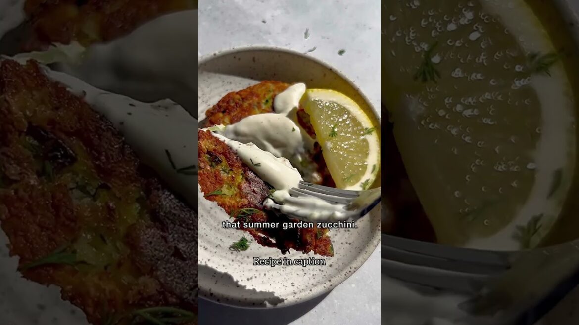 Crispy Healthy Zucchini Fritters https://lifemadesweeter.com/zucchini-fritters