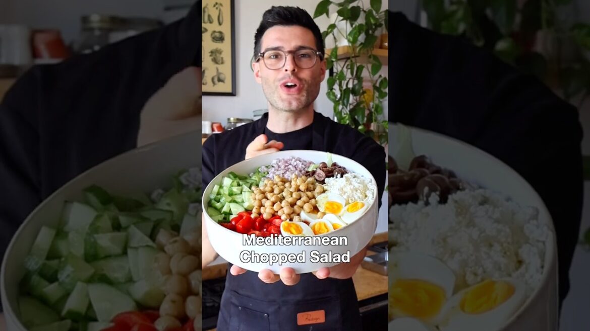 Mediterranean Chopped Salad (Protein-rich)