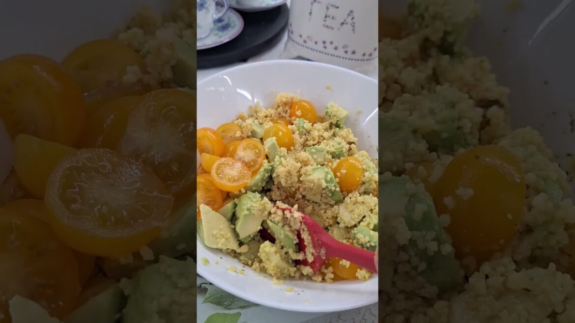 Healthy food,couscous salad,with prawns and courgettes. Healthy food,couscous salad,with prawns and courgettes.