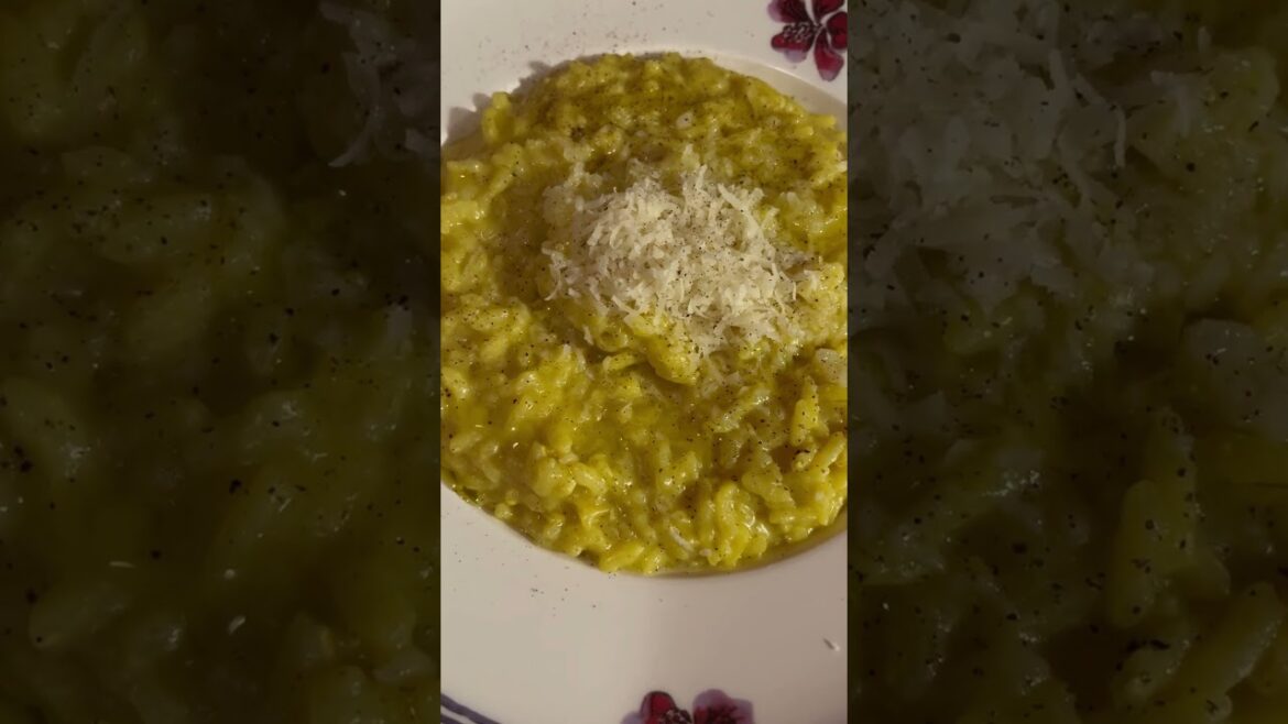 Imagine un bon risotto, du safran et un bon bouillon maison, maintenant tu peux commencer à saliver