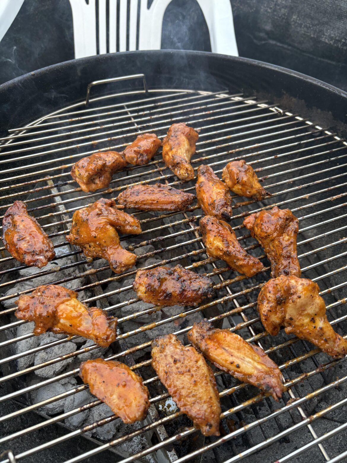 1st Attempt at Grilling Wings