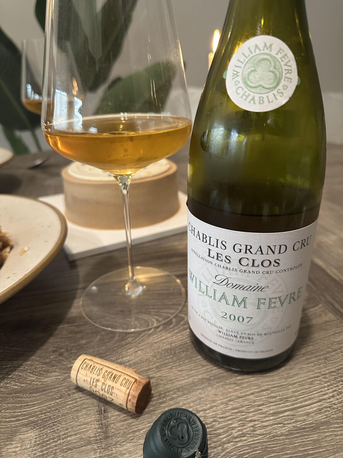 Birthday Wine: 2007 Fevre Les Clos