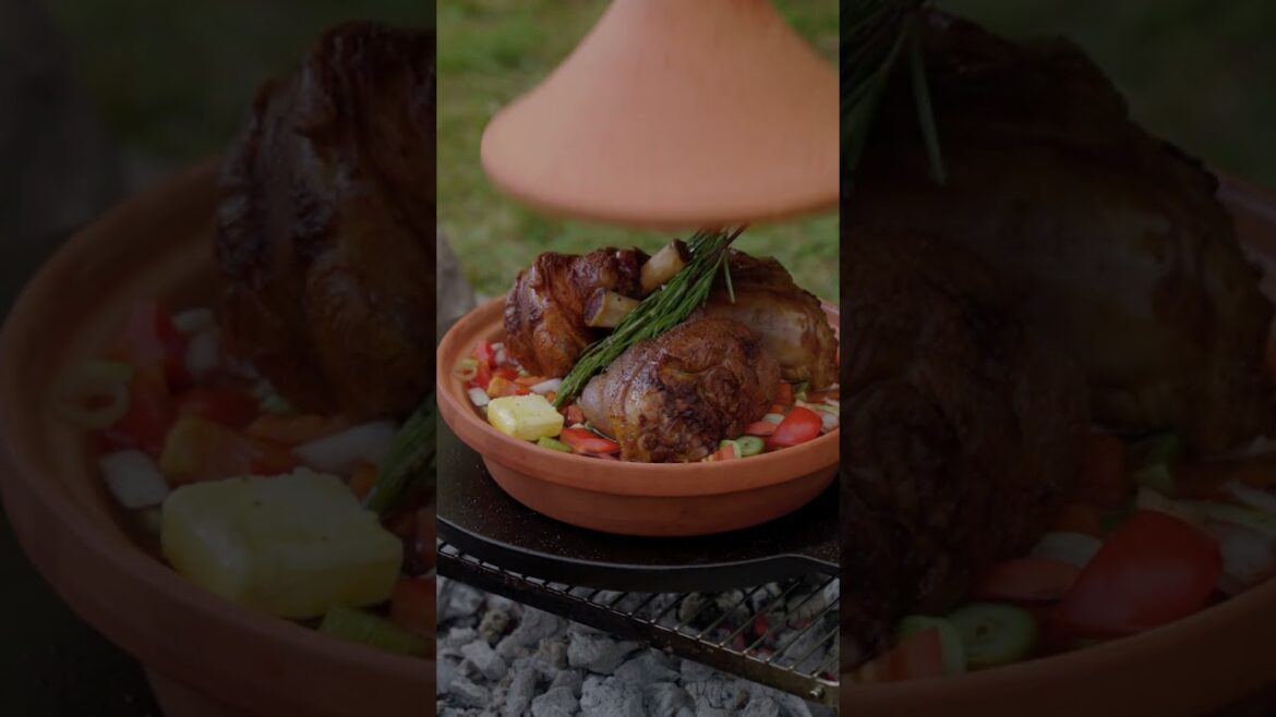 Lamb shanks in a tagine