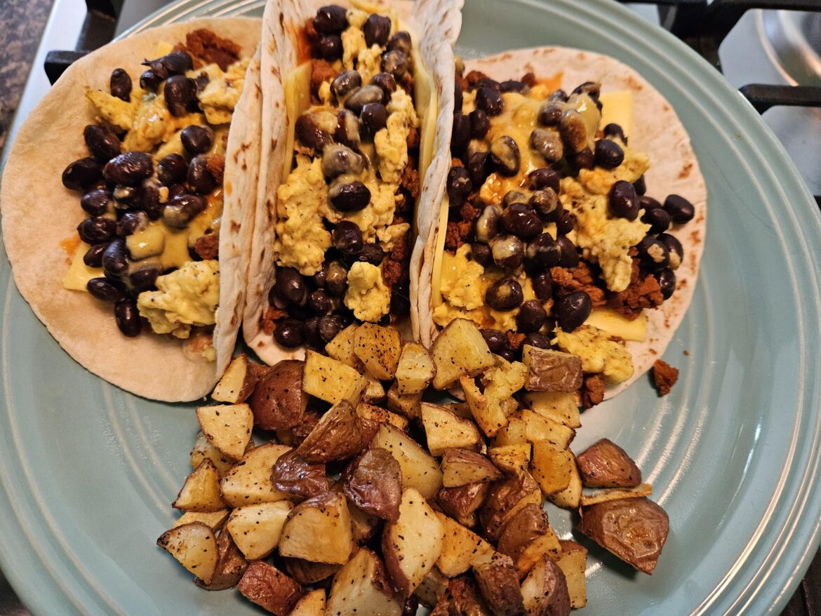 Vegan breakfast tacos