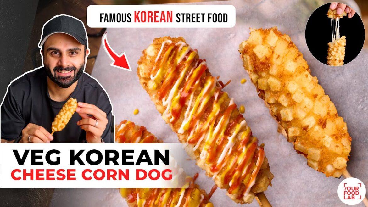 VEG Korean Corn Dog Recipe | Famous Korean Street Food | वेज कोरियन कॉर्न डॉग | Chef Sanjyot Keer