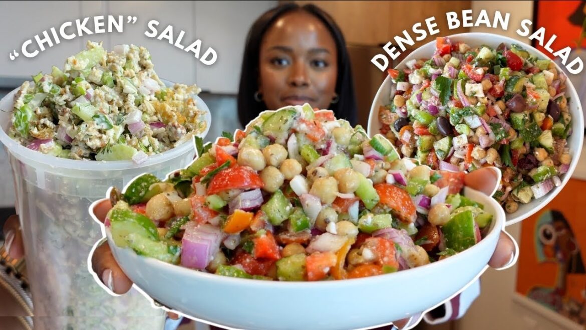 Two Salad Recipes I've Been Making All Summer | Plant-based, Healthy, Meal Prep Friendly
