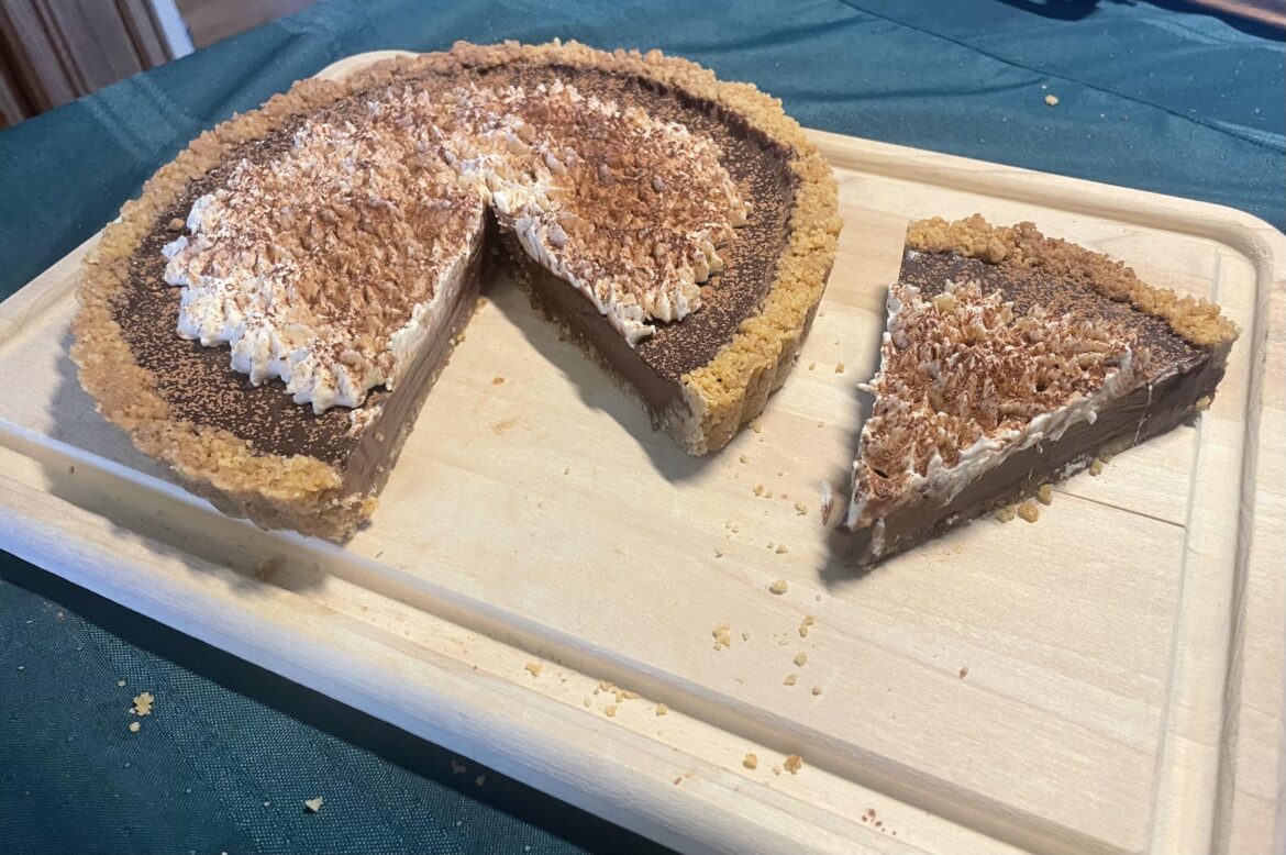 Boozy Chocolate Tiramisu Tart