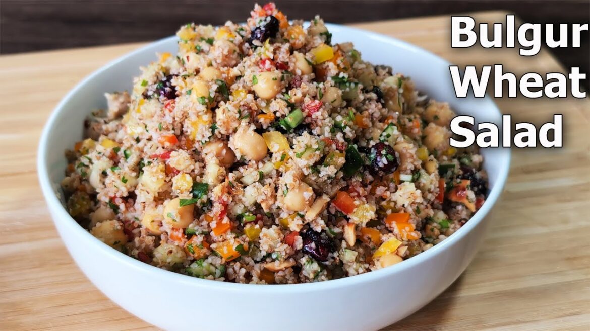 Bulgur Wheat Chickpea Salad - Vegan Salad Recipe!