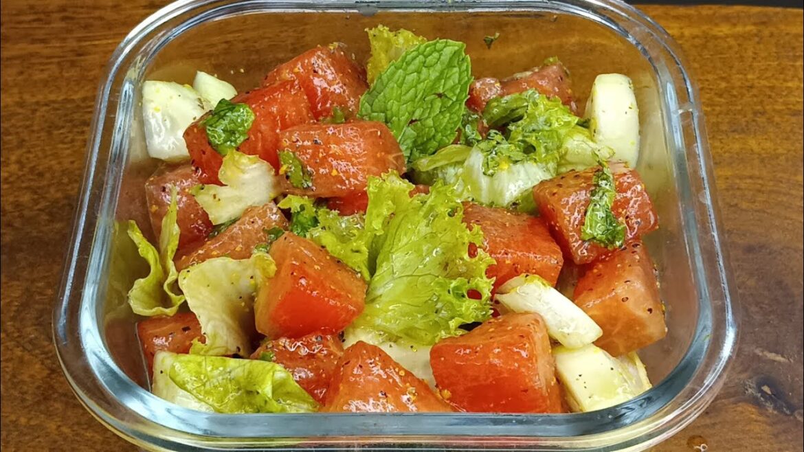 Watermelon Salad | How to make Salad | Easy Salad Dressing | Fruit Salad Recipe Watermelon Salad | How to make Salad | Easy Salad Dressing | Fruit Salad Recipe