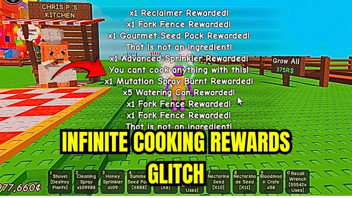UNLIMITED COOKING REWARDS GLITCH in Grow A Garden Before Its Patched