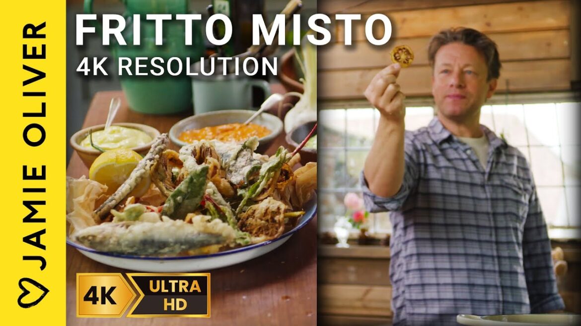 Fritto Misto Fish & Veggies | 4K RESOLUTION | Jamie Oliver