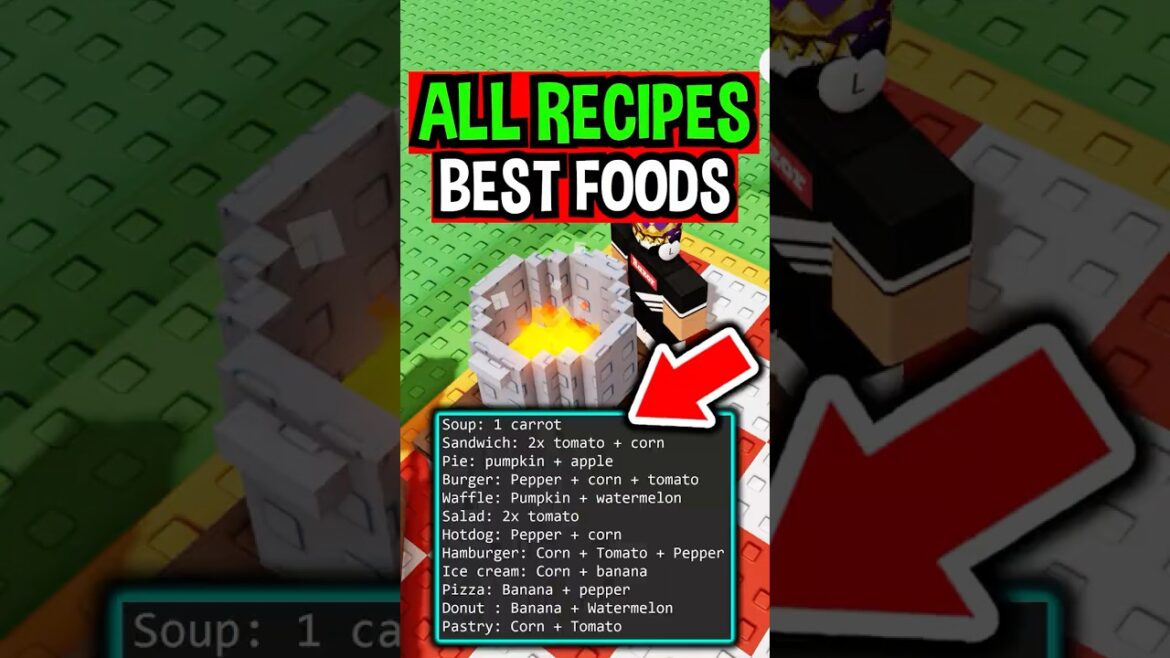 BEST COOKING RECIPES in Roblox Grow a Garden.. BEST COOKING RECIPES in Roblox Grow a Garden..