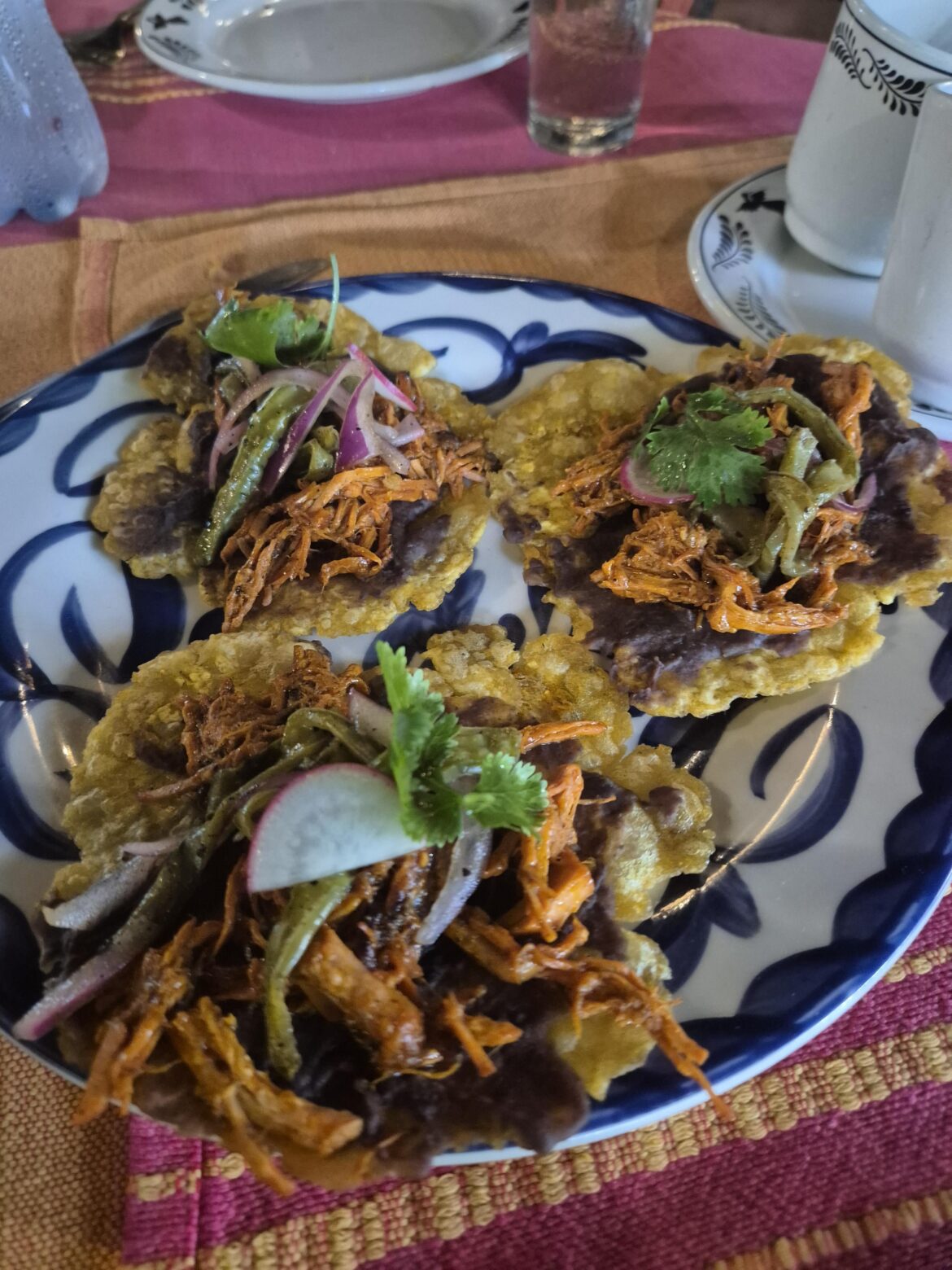 Tostones de Platano macho con cochinita
