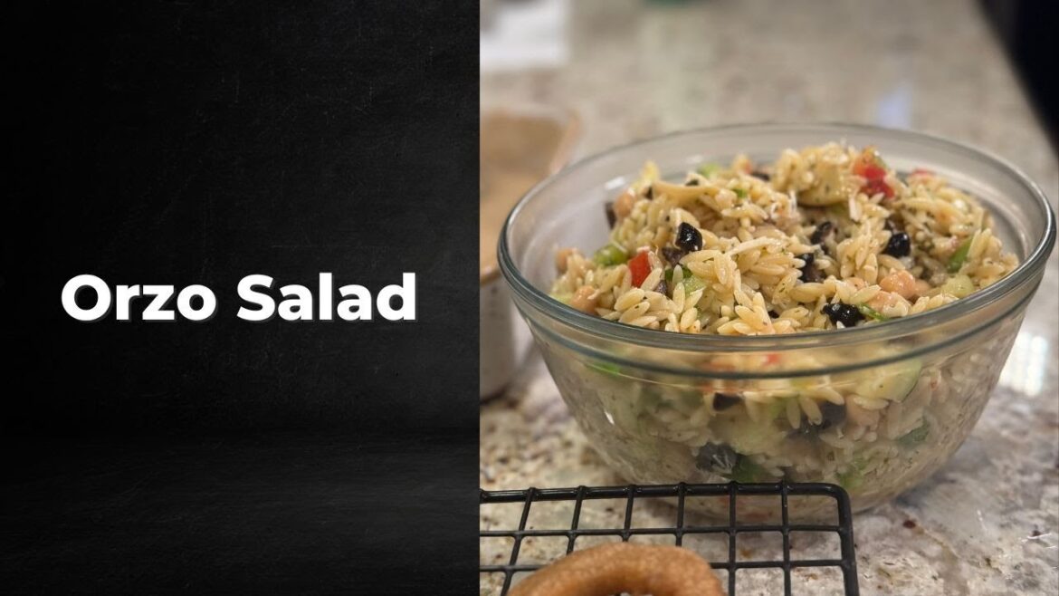 Cold Orzo Salad Recipe